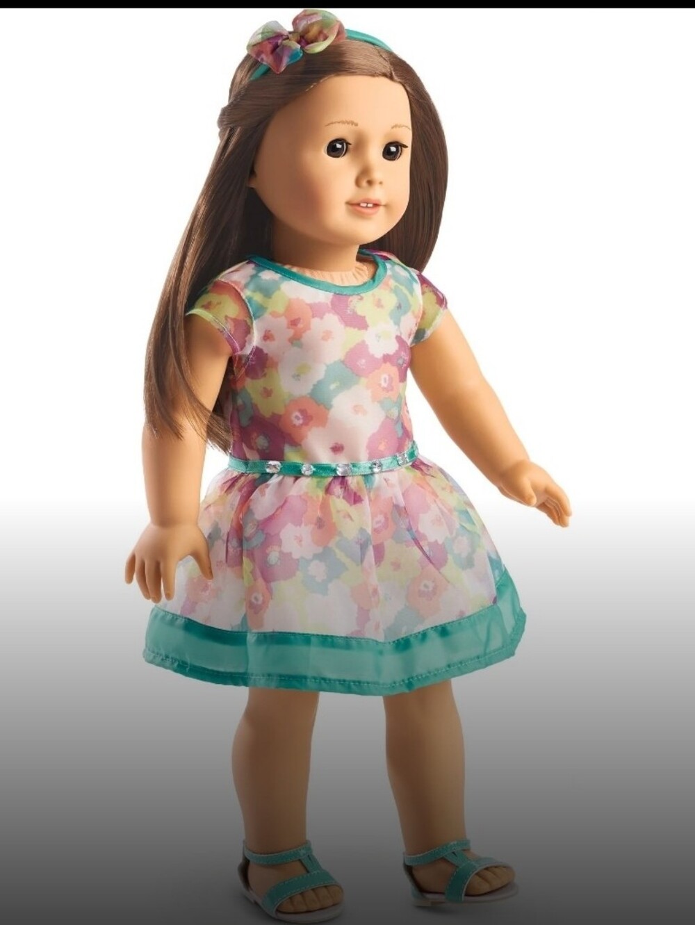 American Girl Retired Bright Blooms Floral Dress (US 6)
